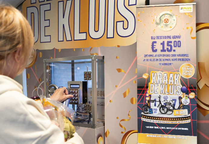 Kraak de kluis actie bij de PLUS