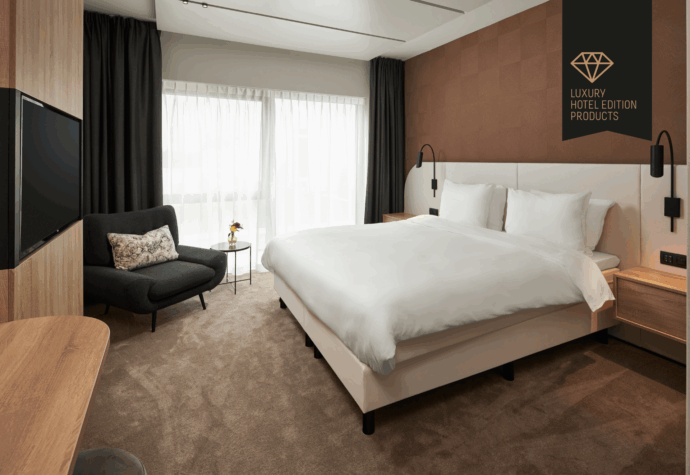 Van der Valk hotelkamer. Voor Van der Valk Dekbedden actie.